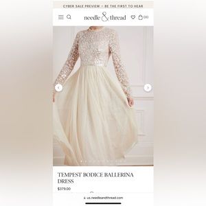 Needle & Thread Tempest Bodice Ballerina Dress